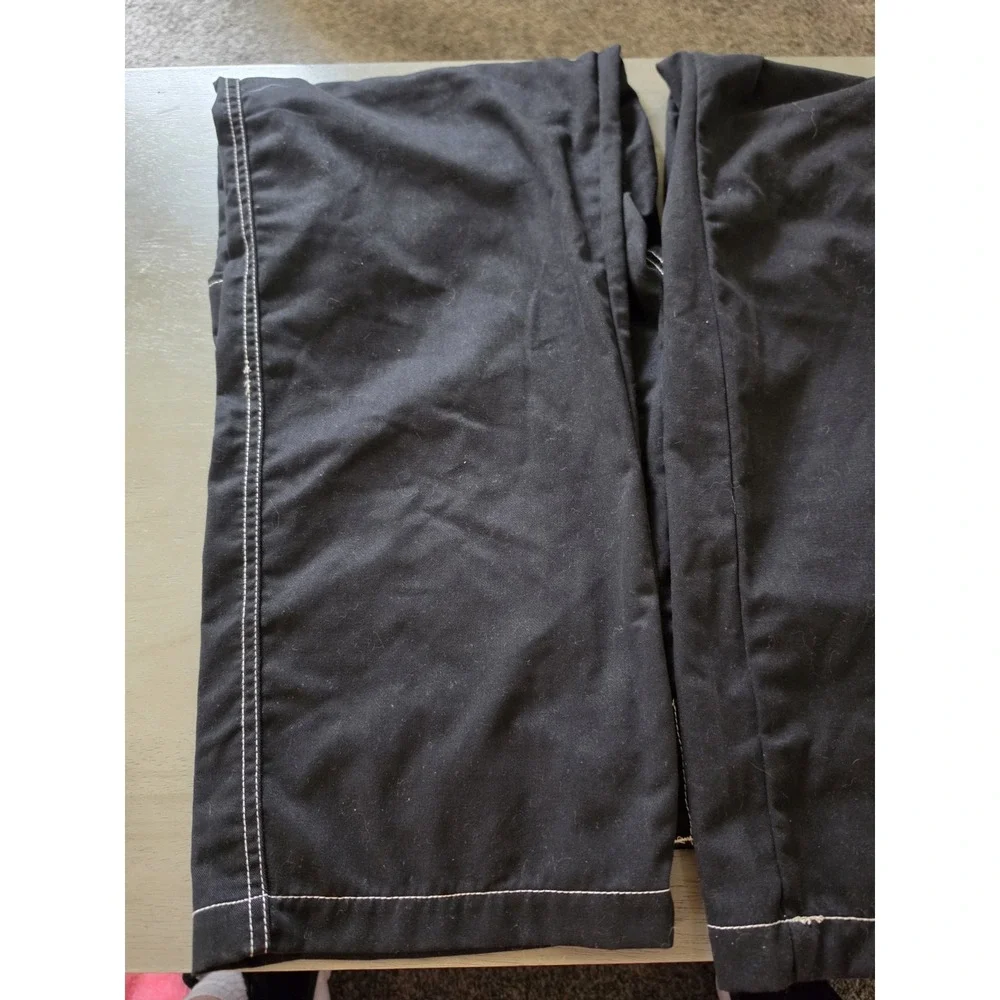 NWT True Religion VTG Distressed Military Army Cargo Pocket Pants Black Men